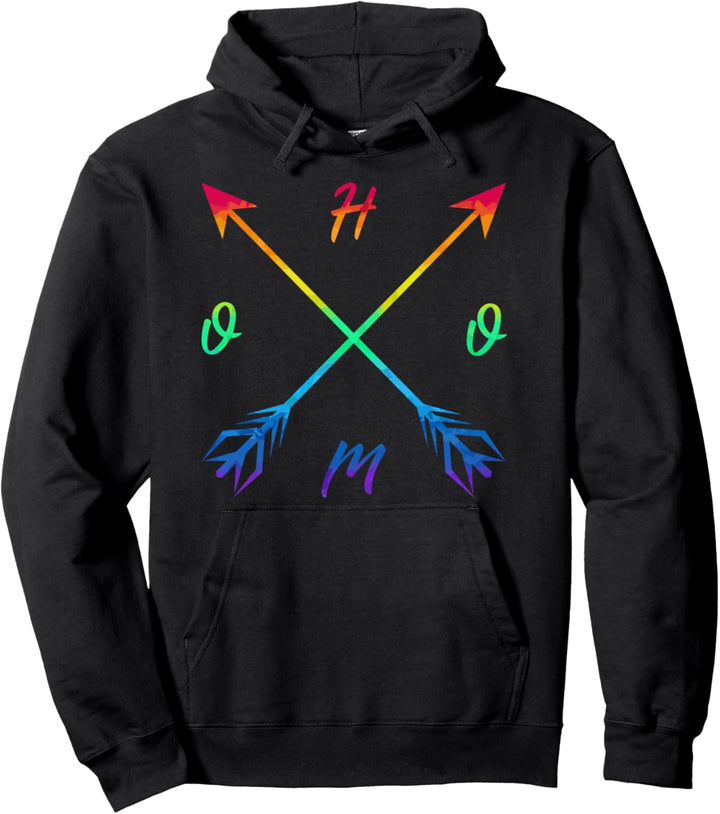 Is Love HOMO Pfeile Liebesstolz Free Regenbogenfarbe LGBT Pullover Hoodie