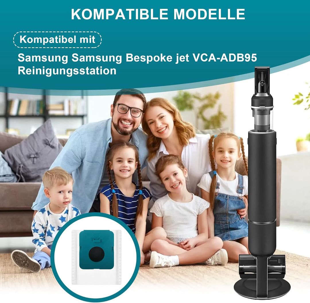 14 Stück Staubsauger Beutel für Samsung Bespoke Jet VCA-ADB95, Filterbeutel für Samsung bespoke jet