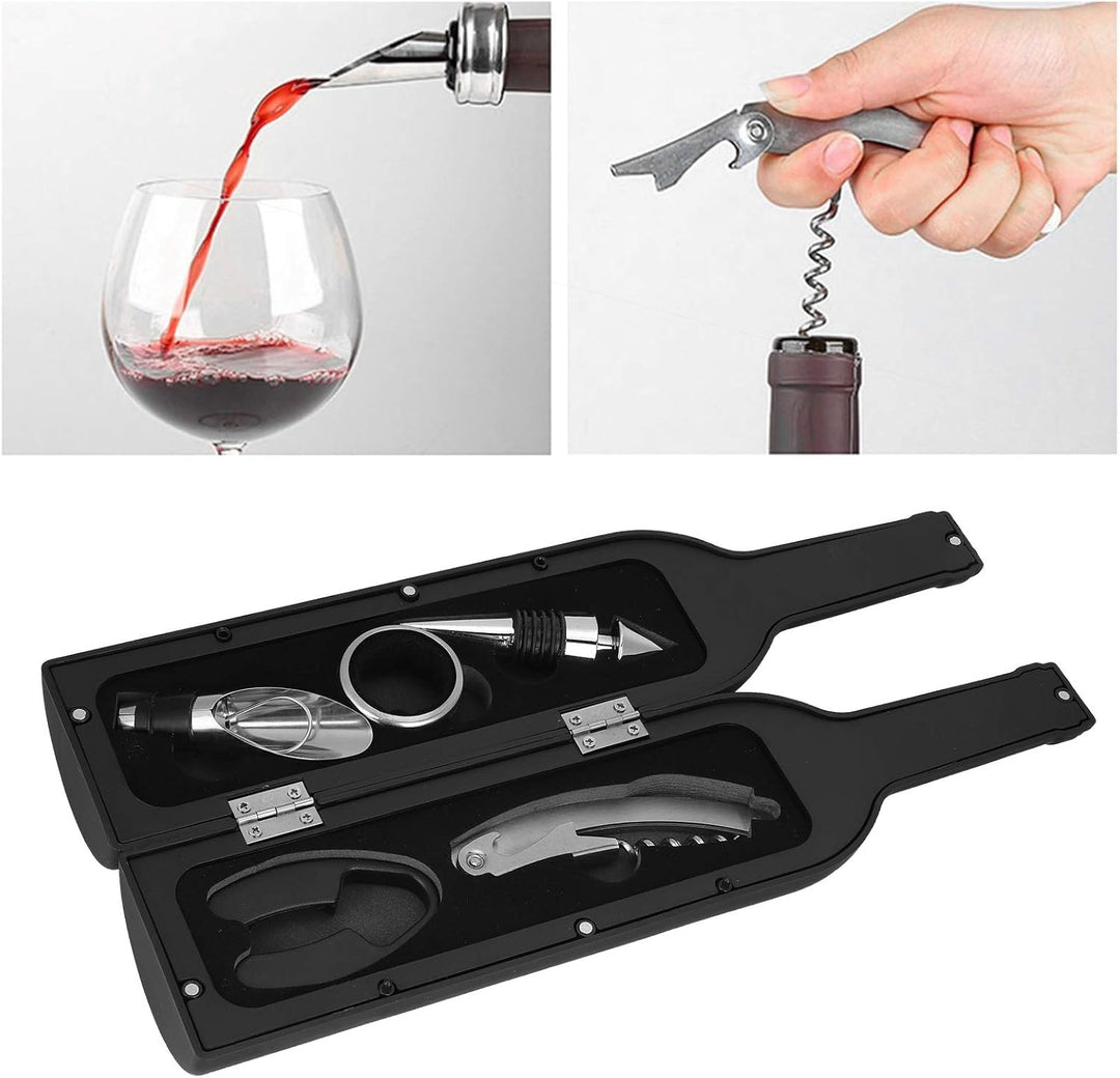 Flaschenöffner-Set Flaschenöffner Kuuleyn Weinöffner-Kit, 5 Stück/Set Weinöffner-Zubehör Geschenkwer