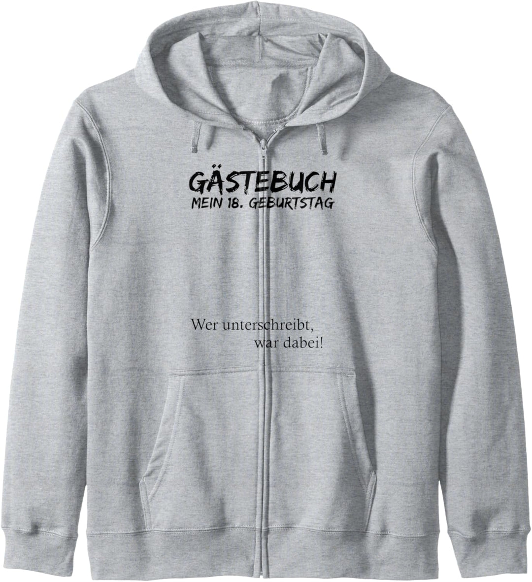 Mein 18. Geburtstag und das Gästebuch Kapuzenjacke