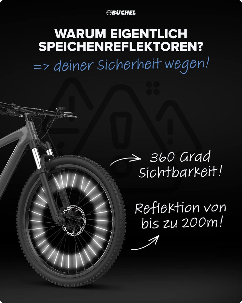 Büchel Ahead Fahrradlichter Set I 35/15 Lux Design genau mittig am Lenker StVZO zugelassen Aufladbar