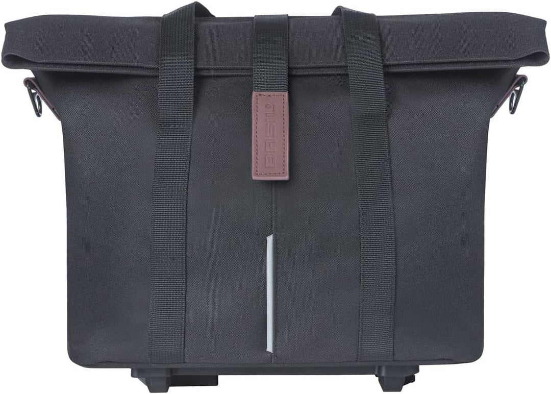 Basil 291218 - wasserdichte und reflektierende fahrradtasche hinten City Shopper 14-16l 39x15x29.5 c