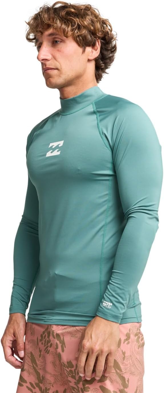 BILLABONG Herren Waves All Day Ls Rash-Guard-Shirt (1er Pack) S Sea Green, S Sea Green