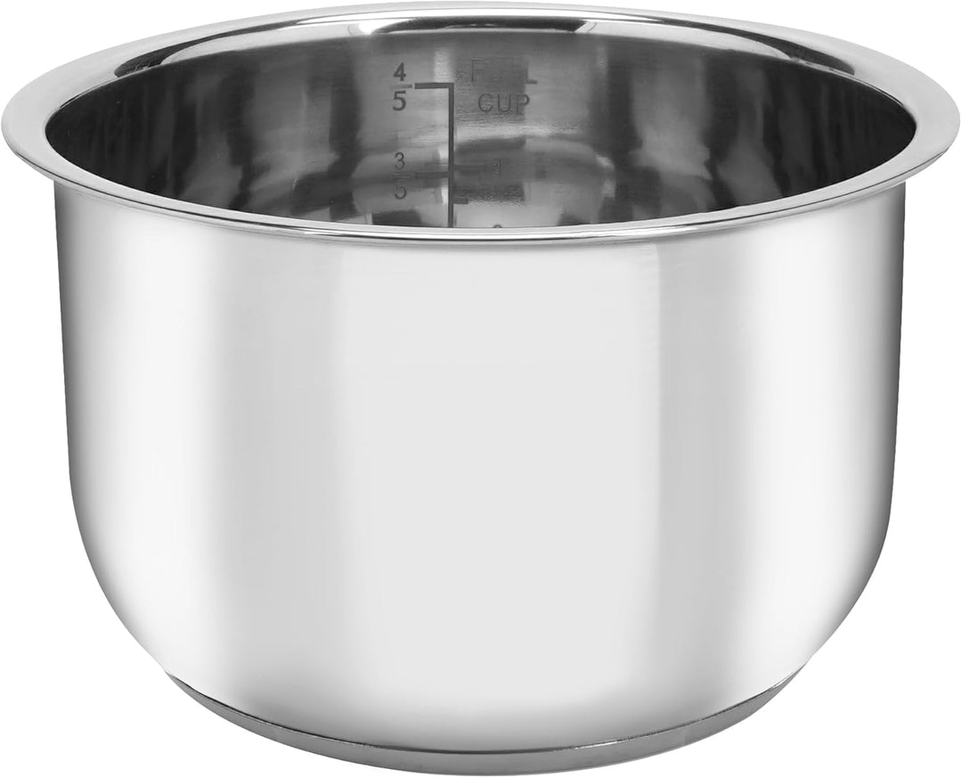 Linkidea Reiskocher Innentopf Ersatz, 304 Edelstahl Schnellkochtopf Topf, Multi-Cooker Ersatz Innens