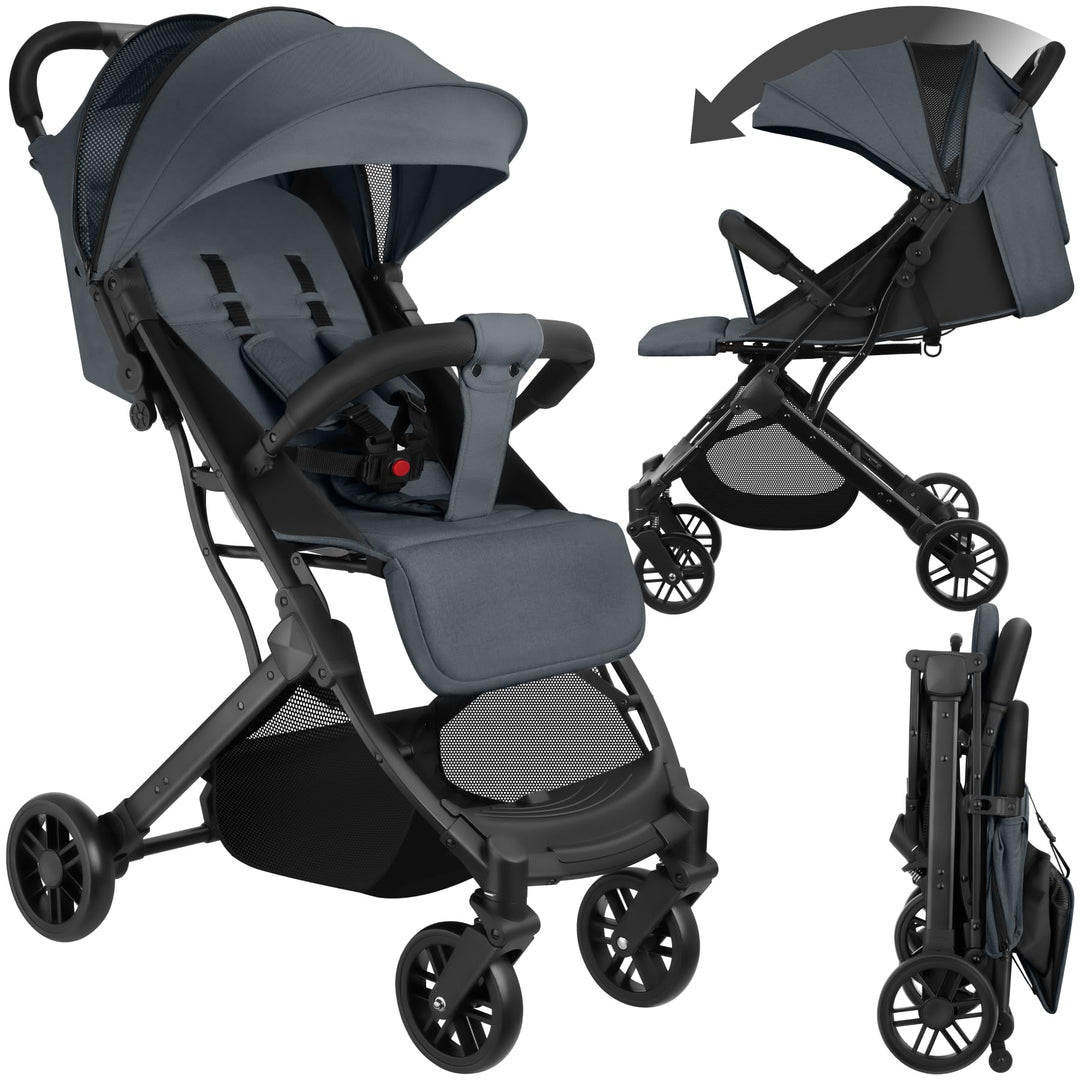 tectake® Buggy Kinderwagen von 0 bis 3 Jahre, Wagen für Baby Erstausstattung Neugeborene und Kinderb