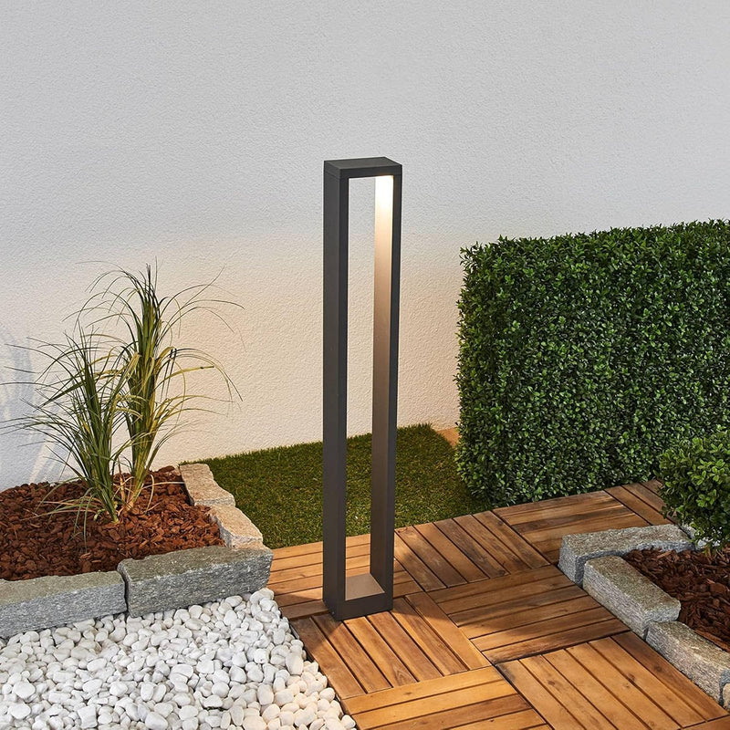 Lucande LED Wegeleuchte 60 cm, Aussenleuchte IP54, Pollerleuchte aussen, Gartenlampe, Aussenleuchte