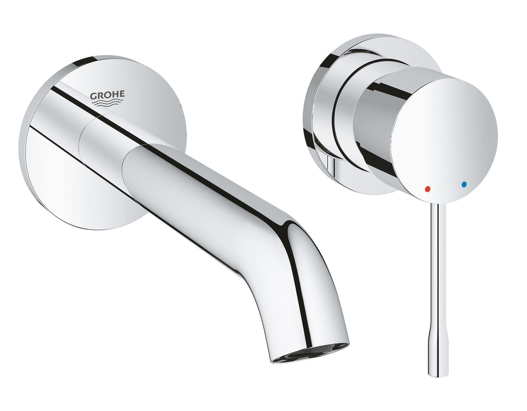 GROHE Essence | 2-Loch Waschtischarmatur | für Wandmontage, Ausladung: 183 mm | chrom | 19408001 S 2