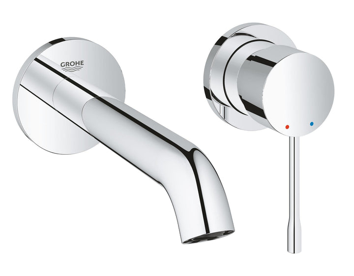 GROHE Essence | 2-Loch Waschtischarmatur | für Wandmontage, Ausladung: 183 mm | chrom | 19408001 S 2