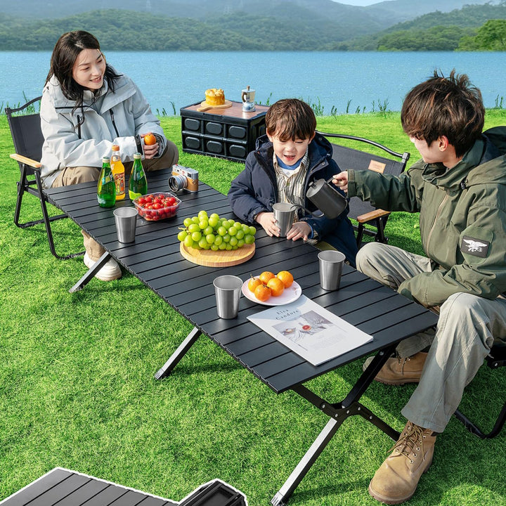 Camping-Tisch, Picknick-Tisch, Klappbar mit Aufbewahrungstasche, Tragbar, Geeignet für Camping, Pick