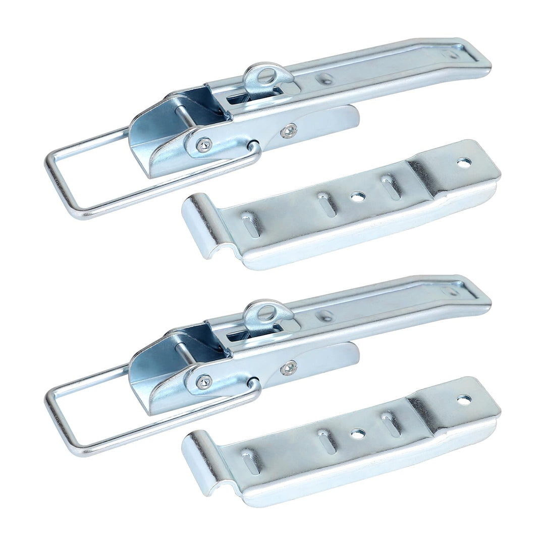 2 X Exzenterverschluss mit Halter 210mm, Spannverschluss Anhänger Bordwandverschluss Verzinkt, Versc