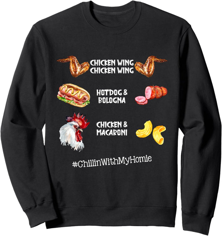 Chicken Wing Chicken Wing Hot Dog And Bologna Sweatshirt