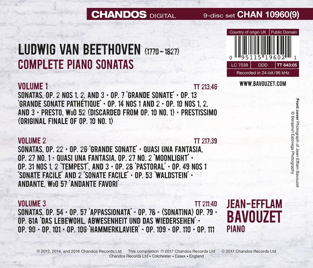 Beethoven: Die Klaviersonaten, Audio-CD