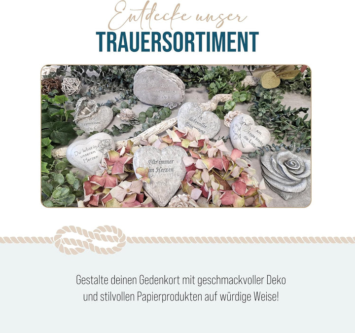 Logbuch-Verlag 2 Engel Grabstecker Metall mit Spruch Grab Deko Schutzengel Grabdekoration zum Stecke