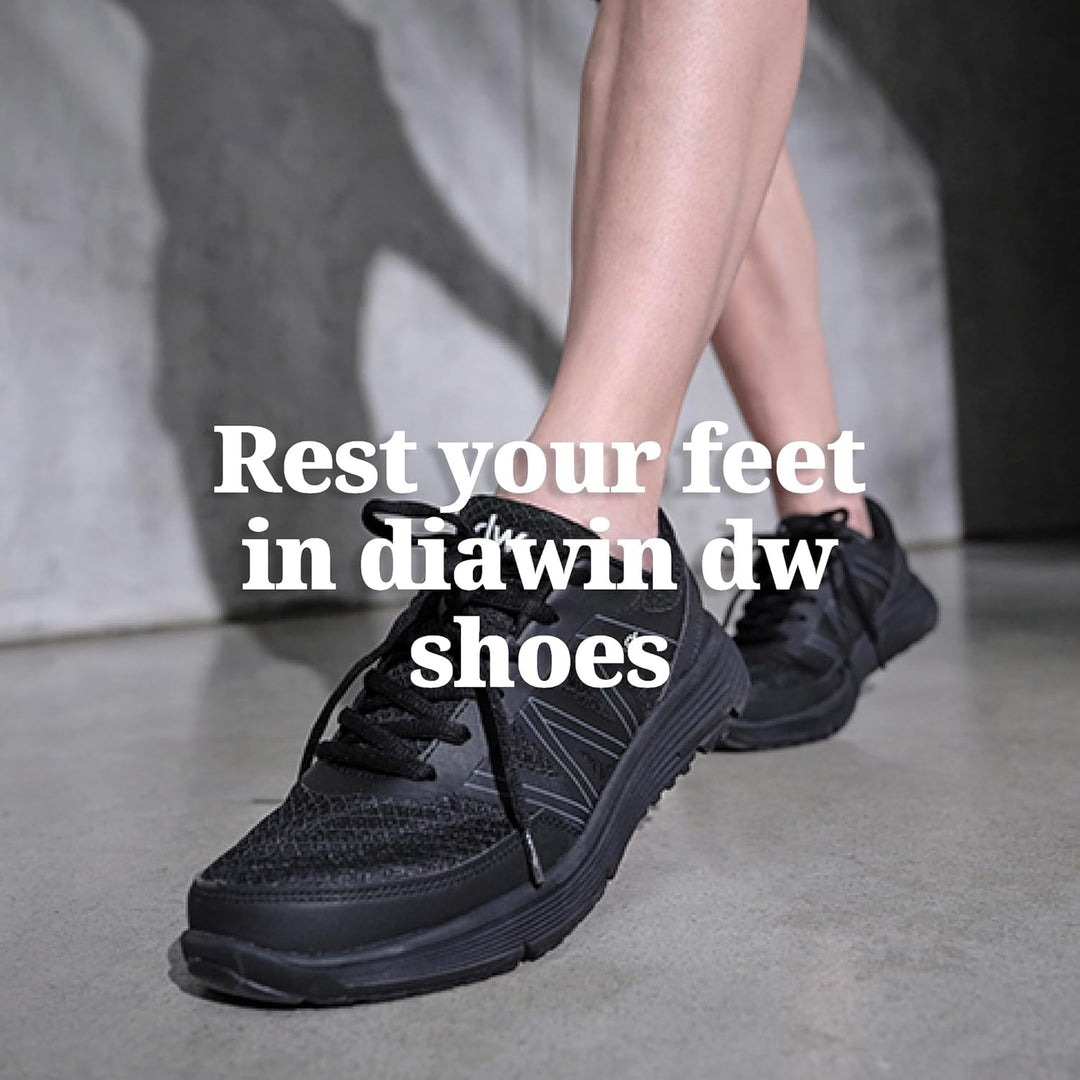 Orthopädische Weit Schuhe Damen – Extrabreite Aussensohlen – Nahtloser Innenraum für Geschwollene, D