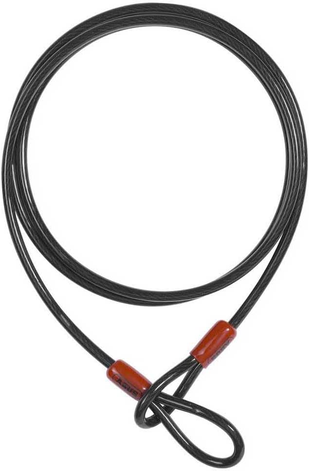 ABUS Schlaufenkabel Cobra 10 - Stahlseil mit Kunststoff ummantelt - Sicherung für Fahrrad- und Motor