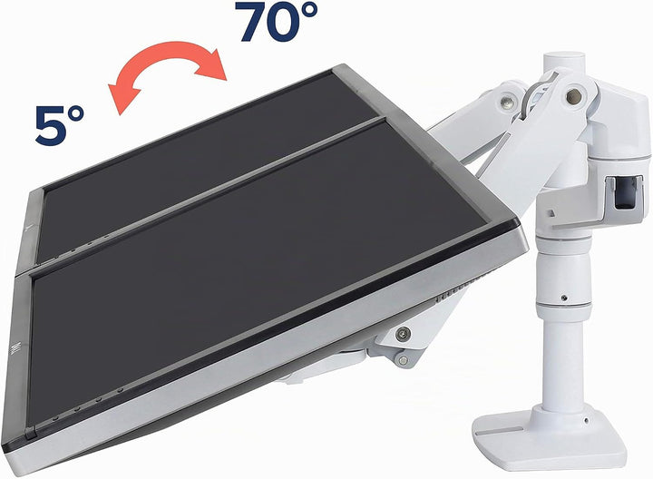 ERGOTRON 45-492-216 LX Doppelschirmlösung für Tischmontage LX hoher Pfahl 2 Monitore LX Arm Standard