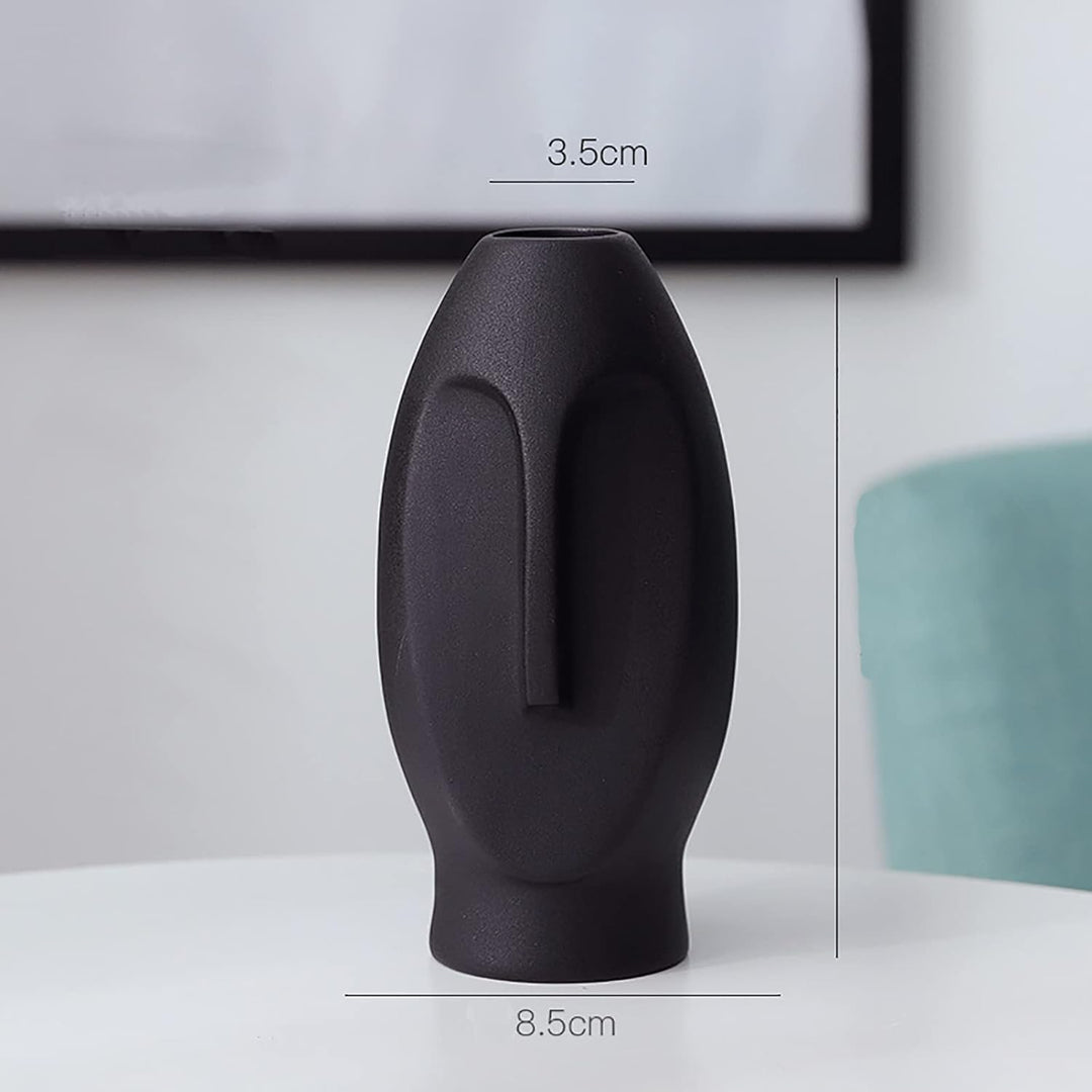 2er-Set Moderne Gesichts Blumenvase, Minimalism Abstrakte Vasen mit Gesichtsgestaltung, Dekorative m