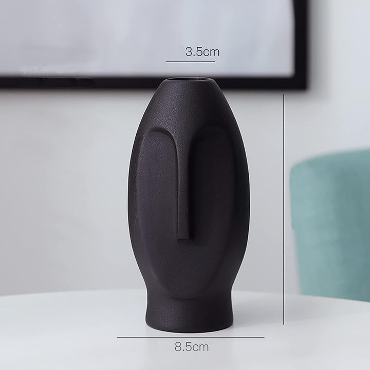 2er-Set Moderne Gesichts Blumenvase, Minimalism Abstrakte Vasen mit Gesichtsgestaltung, Dekorative m