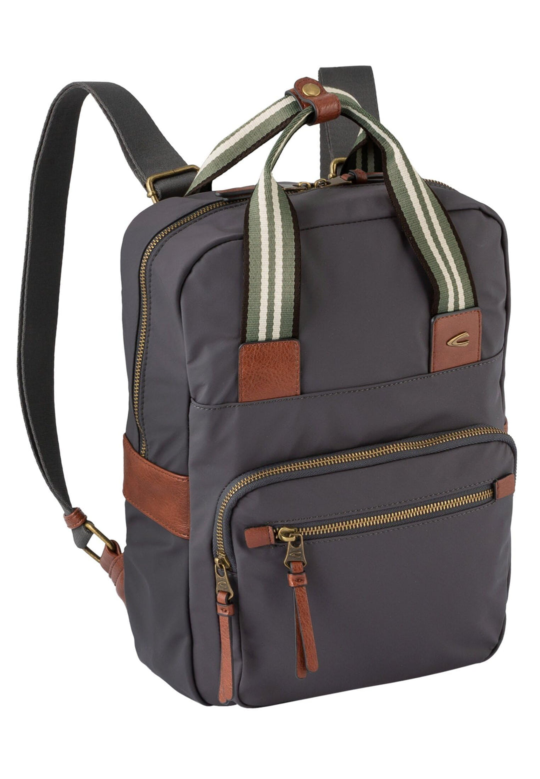 camel active Damen Bags Bari Rucksack Backpack, 14 L Grün Dark Grey, Dark Grey