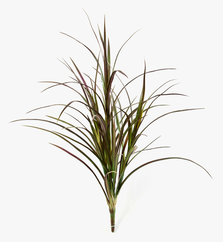 artplants.de Kunst Schilfgras HANNI auf Steckstab, grün-rot, 80cm - Kunstgras - künstlicher Grasbusc