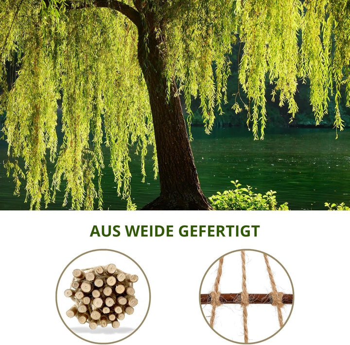 Floranica Holzleiter für Adventskalender 60 x 70 cm - Holz Aufhängen von Weihnachtsschmuck Weihnacht