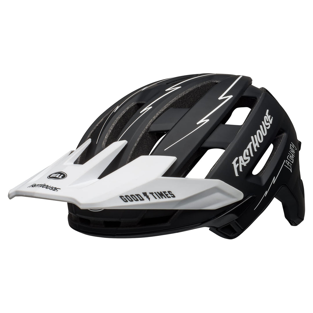 BELL Super Air MIPS MTB Fahrrad Helm fasthouse schwarz/weiss 2024, M