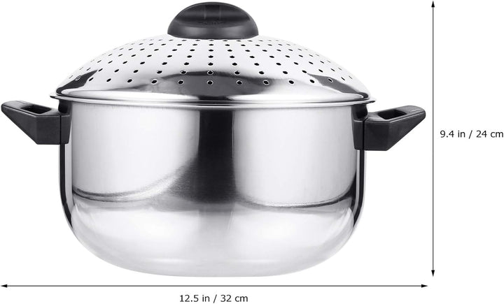 Housoutil Topf Pasta- Kocher Auflaufform Mit Deckel Ramen Pot Perkolator-kaffee Kochgeschirr Aus Sta