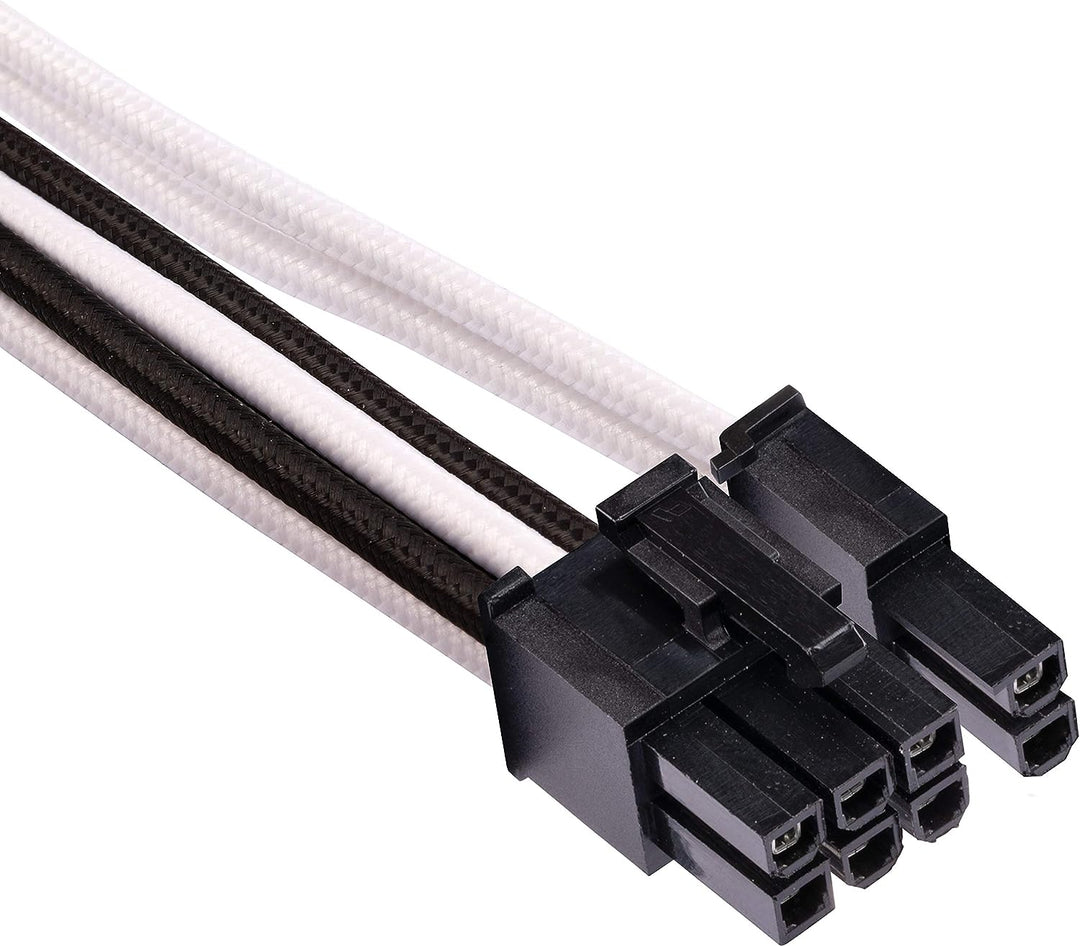 Corsair Premium Sleeved Netzteil Pro-Kabel-Set Typ4 (Generation 4-Serie) Weiss/Schwarz Pro-Set Weiss