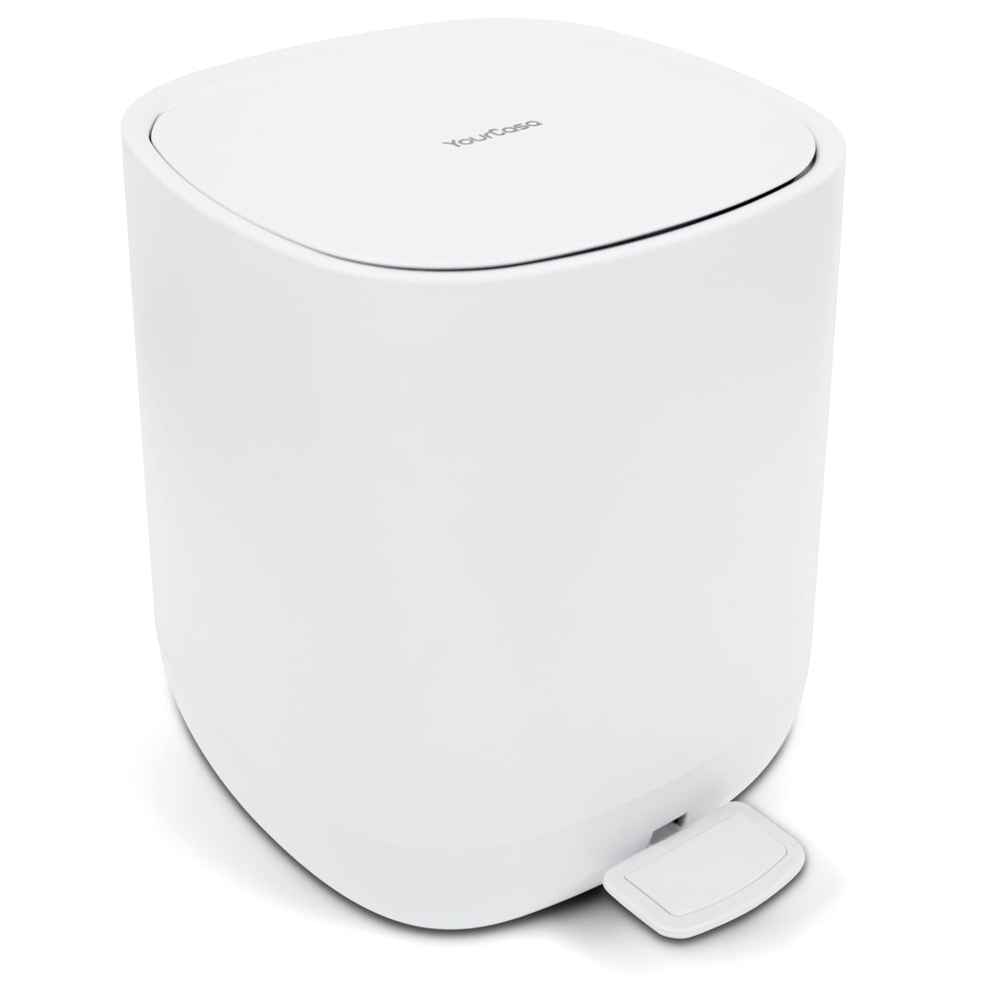 YourCasa Mülleimer Bad [5L] - Elegantes Design - Badeimer - Kosmetikeimer Badezimmer Klein - Badmüll