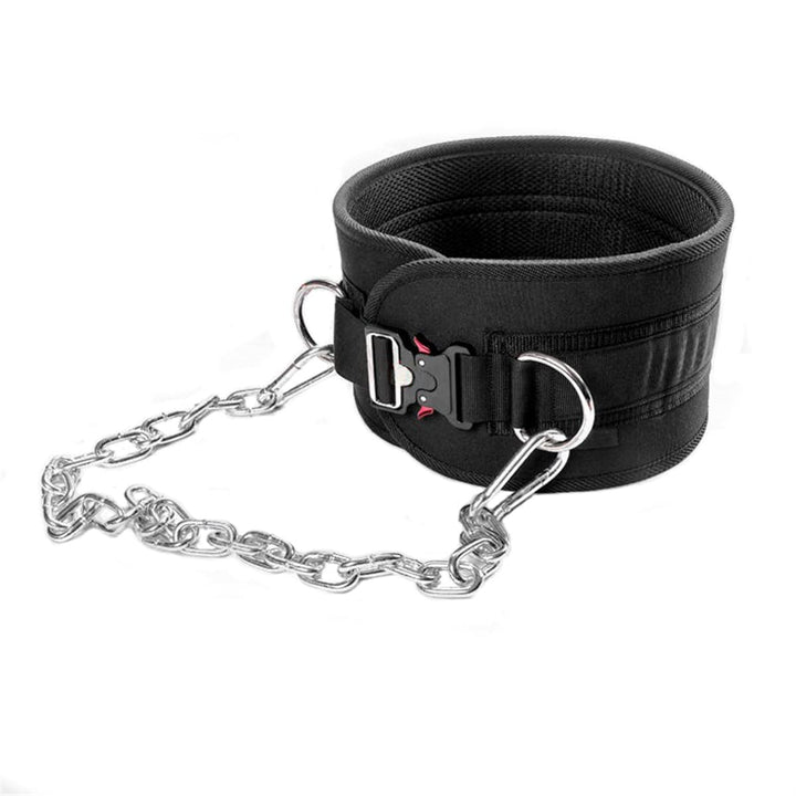 HemeraPhit Strapazierfähiger Dip-Gürtel mit Metallschnalle, Rückenstütze, Klimmzuggürtel boucle en