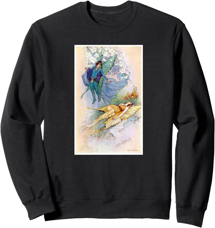 Feen Schmetterlingsflügel verzaubert Warwick Goble skurril Sweatshirt