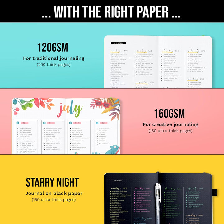 Scribbles That Matter Notizbuch A5 Dotted Bullet Journal Buch und Stift - Gepunktet Notebook A5 - Au