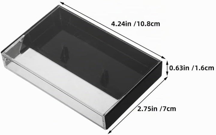 Supvox 20stücke Transparent Kassettendeckel Fall Audio Aufnahme Kassette Hülle Leer Lagerung Halter