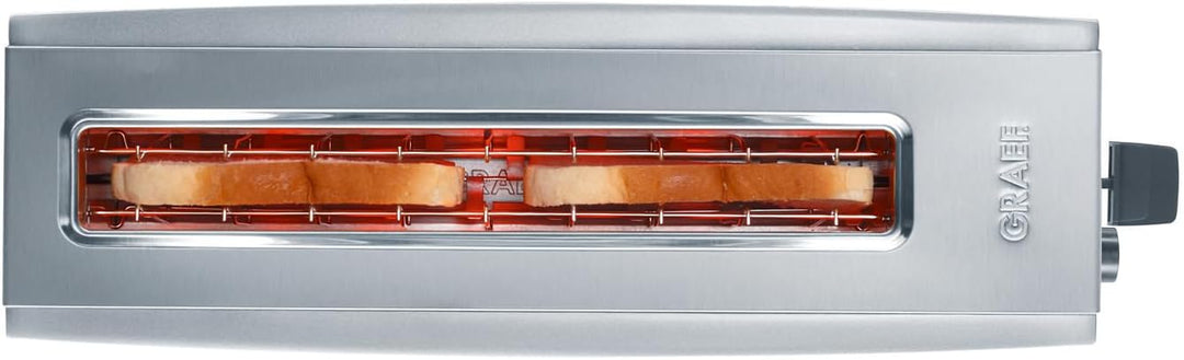 GRAEF Langschlitz-Toaster TO 90, Edelstahl, silber, TO90 Single, Single