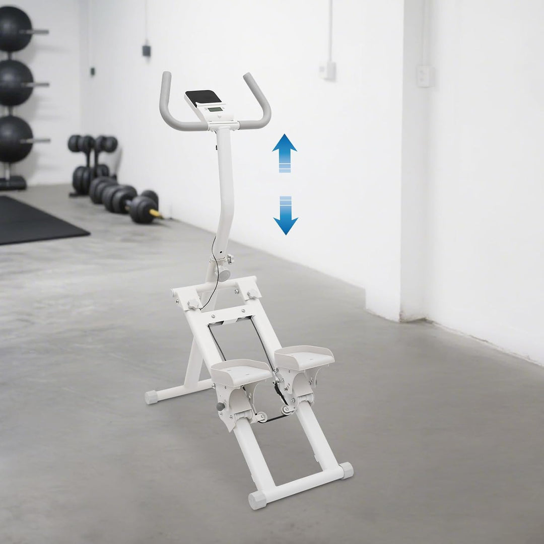 Kletterstepper Klappbar Heimtrainer Mit Digitaldisplay 8 Stufen Widerstand 45° Neigung Für Home Gym