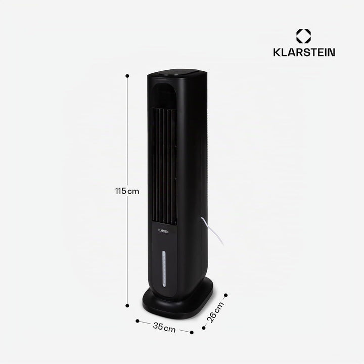 Klarstein Polar Tower Smart – Luftreiniger, Ionisator, WLAN: App-Steuerung, 85 W, 3306 m³/h, 4 Gesch