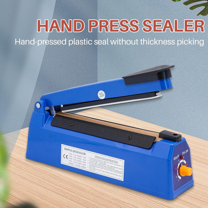 MOGOULUA 200 mm Heisssiegelgerät Folienschweissgerät Balkenschweissgerät Versiegelungsgerät Temperat