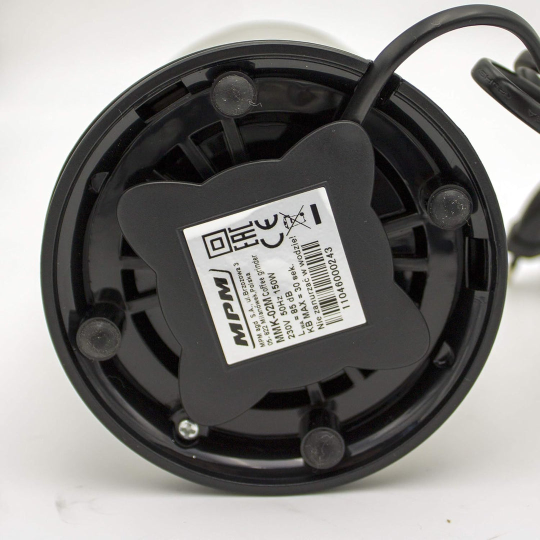 MPM - MMK-02M - Kaffeemühle - zum Mahlen von Kaffeebohnen - 50 g Behälter - 115 g/Min. - Edelstahl-S