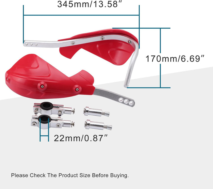 GOOFIT 7/8" Lenker Protektor Handschutz Gruppe mit Aluminium Legierung Hebel Ersatz für Kawasaki Suz
