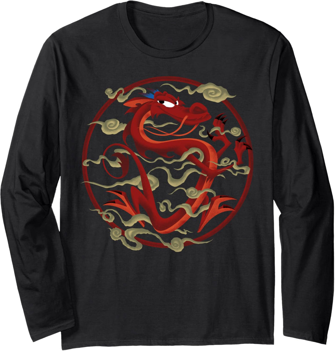Disney Mulan Mushu Artistic Circle Portrait Langarmshirt