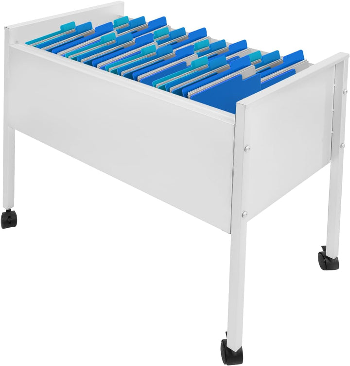 Hängemappenwagen, Rollbarer Aktenschrank mit Universalrollen Aktenordner Büroschrank für Büros Konfe