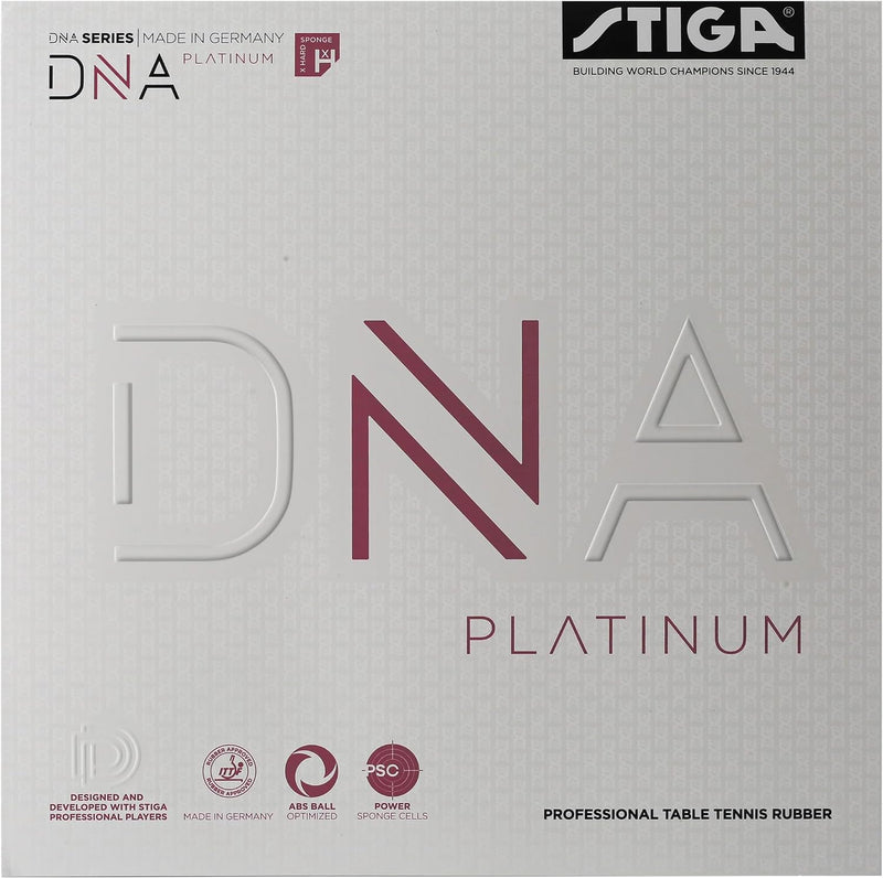 Stiga Unisex-Adult DNA Platinum Xh Tischtennisbelag 2.3 Schwarz, 2.3 Schwarz