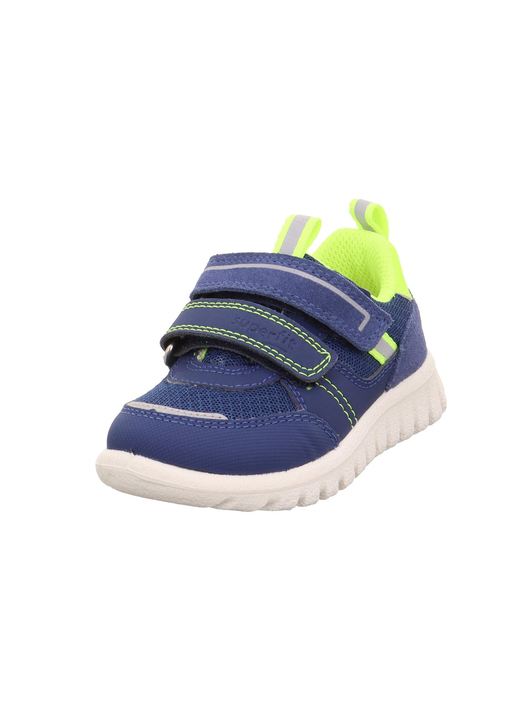Superfit Jungen Sport7 Mini Sneaker 20 EU Blau Gelb 8050, 20 EU Blau Gelb 8050