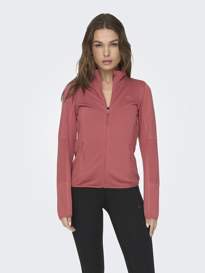 ONLY Damen Onpjetta Hn Fleece Jck Noos Jacke, S Mineral Red