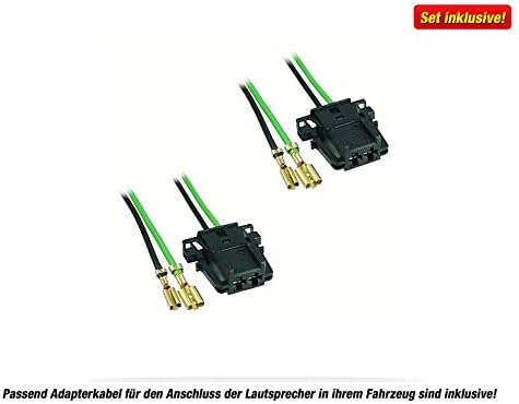 Mediadox 10cm/100mm Auto Lautsprecher/Boxen/Speaker Set von Crunch (DSX42) kompatibel mit Mercedes
