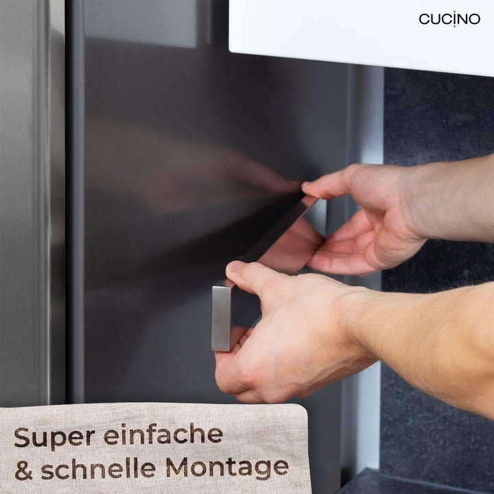 Cucino Magnetleiste Messer mit extra starkem Magnet - Speziell für den Kühlschrank, beidseitige Magn