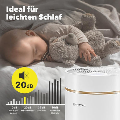 TROTEC AirgoClean 170+ Luftreiniger – HEPA Filter für Allergiker – Räume bis 42 m² /105 m³, Luftfilt