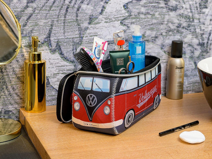 BRISA VW Collection - T1 Bulli Bus Kulturbeutel Kosmetiktasche | Volkswagen Universaltasche Waschbeu