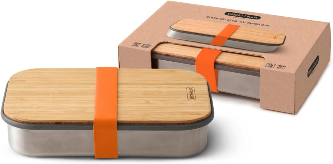 Edelstahl Sandwich 900 ml Orange, 900 ml Orange