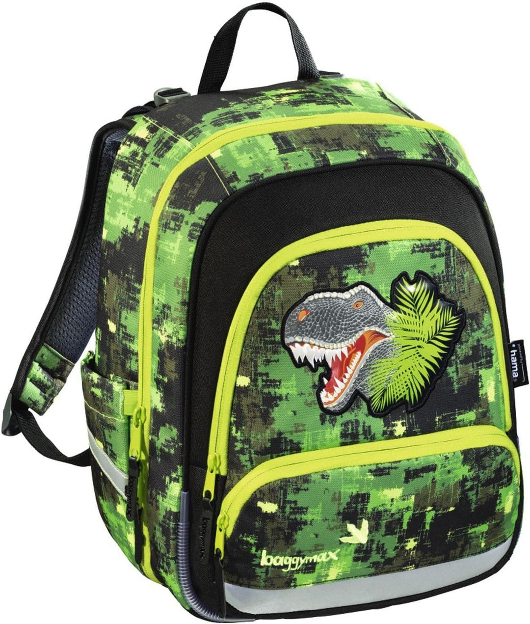 Baggymax Speedy Schulrucksack, Green Dino